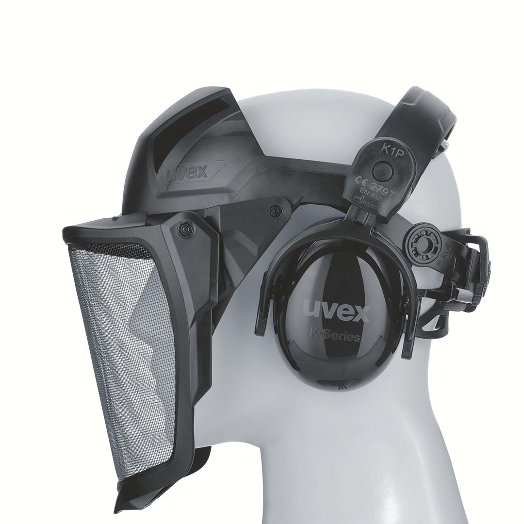 UVEX - Pheos visiera in rete e paraorecchie K1P