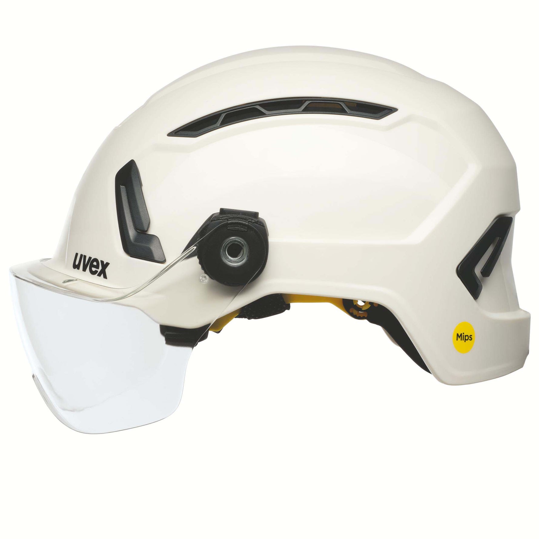 UVEX - Casco di sicurezza alpino (cuffie e visiera)