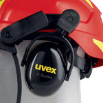 UVEX - Casco di sicurezza pheos forestale rosso