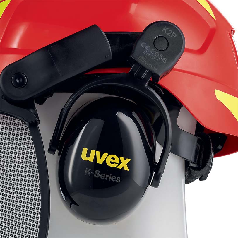 UVEX - Casco di sicurezza pheos forestale rosso
