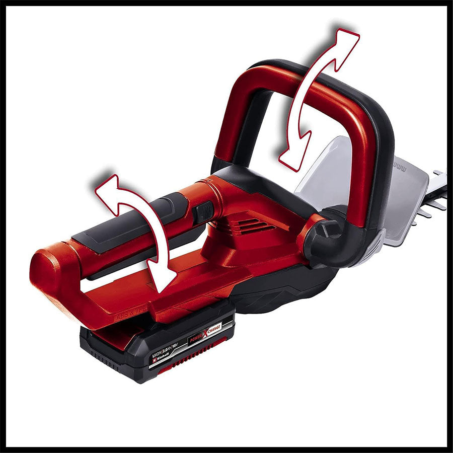 EINHELL - Tagliasiepi a batteria GC-CH 1855/1 Li (Kit)
