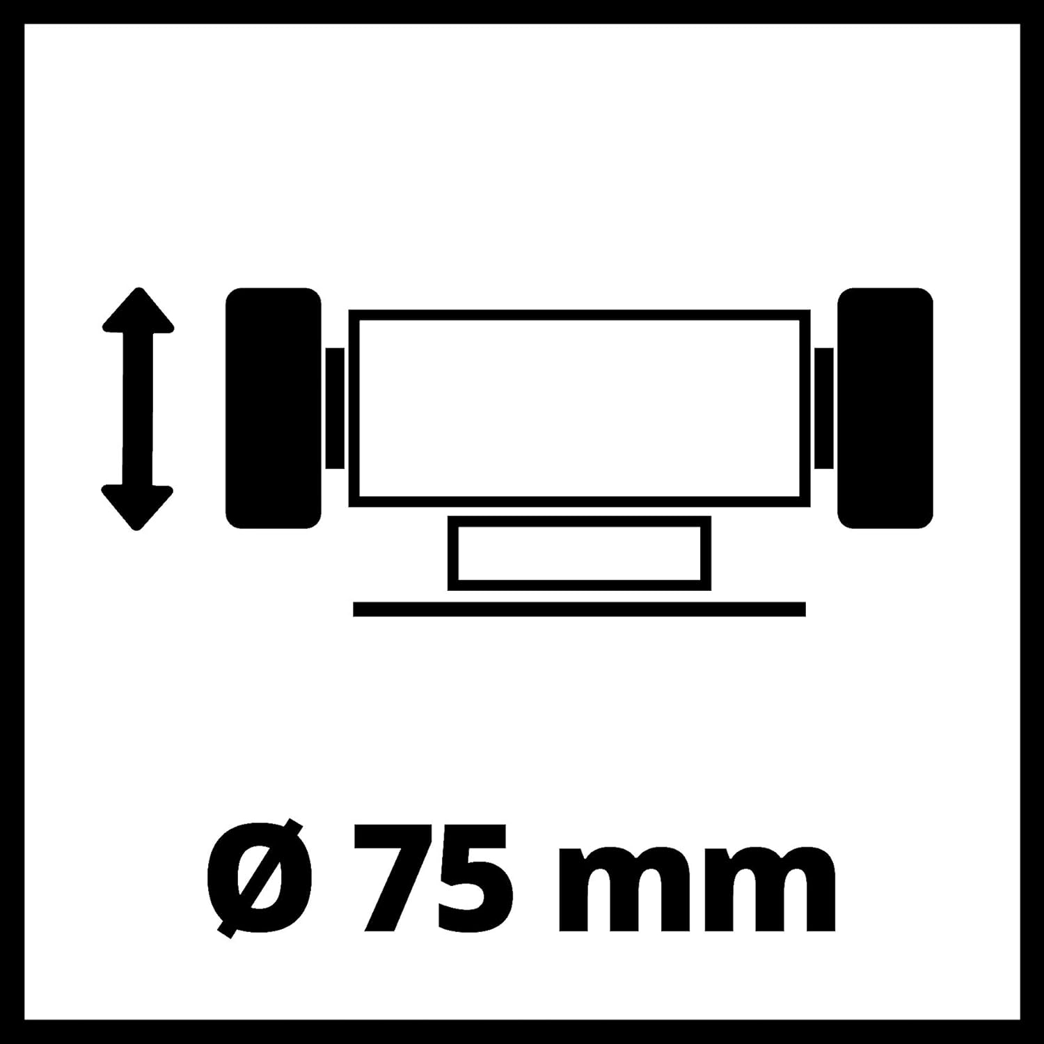 EINHELL - Smerigliatrice Combinata TC-XG 75 (Kit)