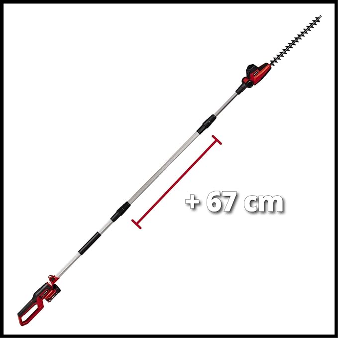 EINHELL - Tagliasiepi telescopico a batteria GC-HH 18/45 Li T-Solo