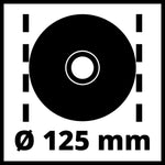 EINHELL - Smerigliatrice angolare TC-AG 125/850 (Kit)