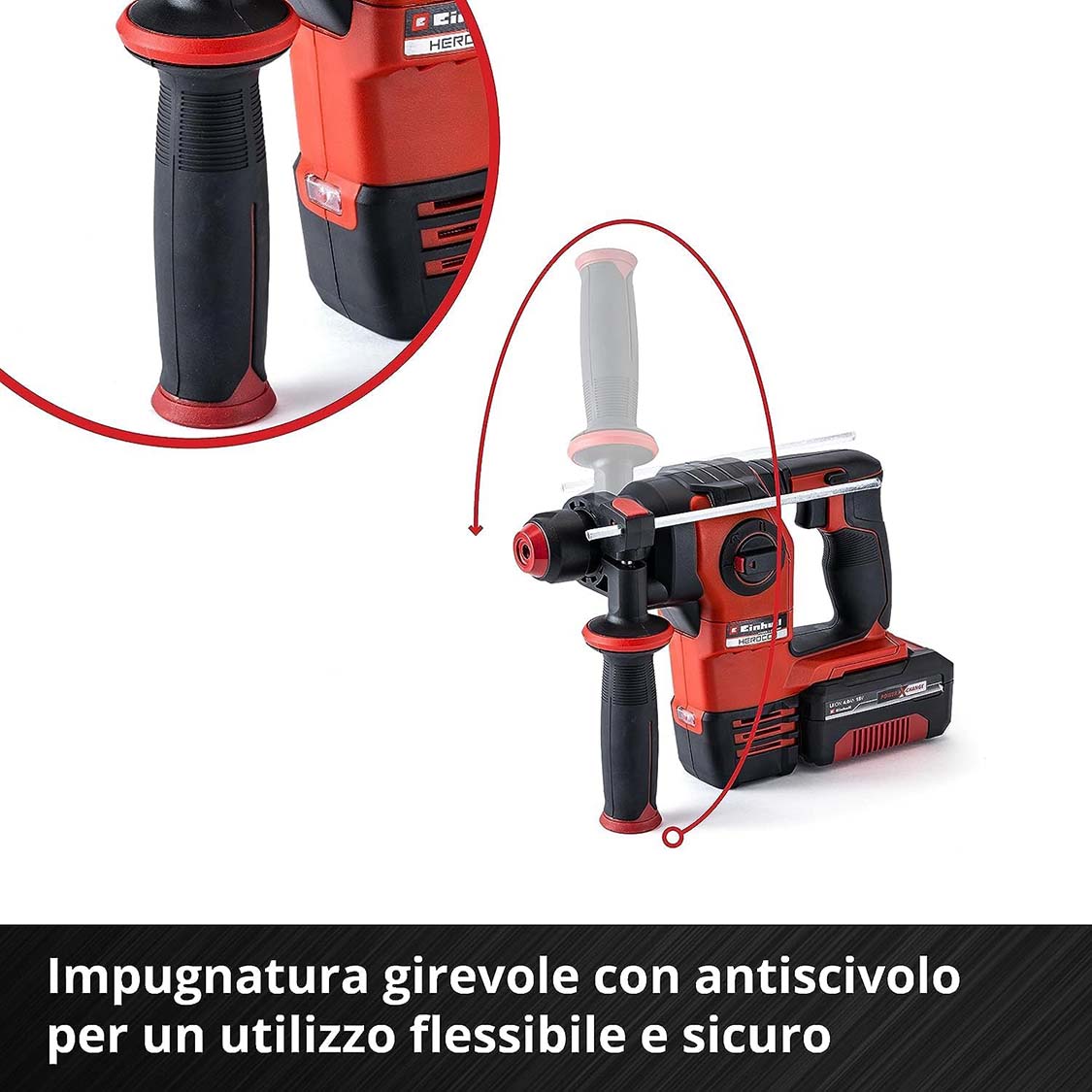 EINHELL - Tassellatore a batteria HEROCCO 18/20 Solo