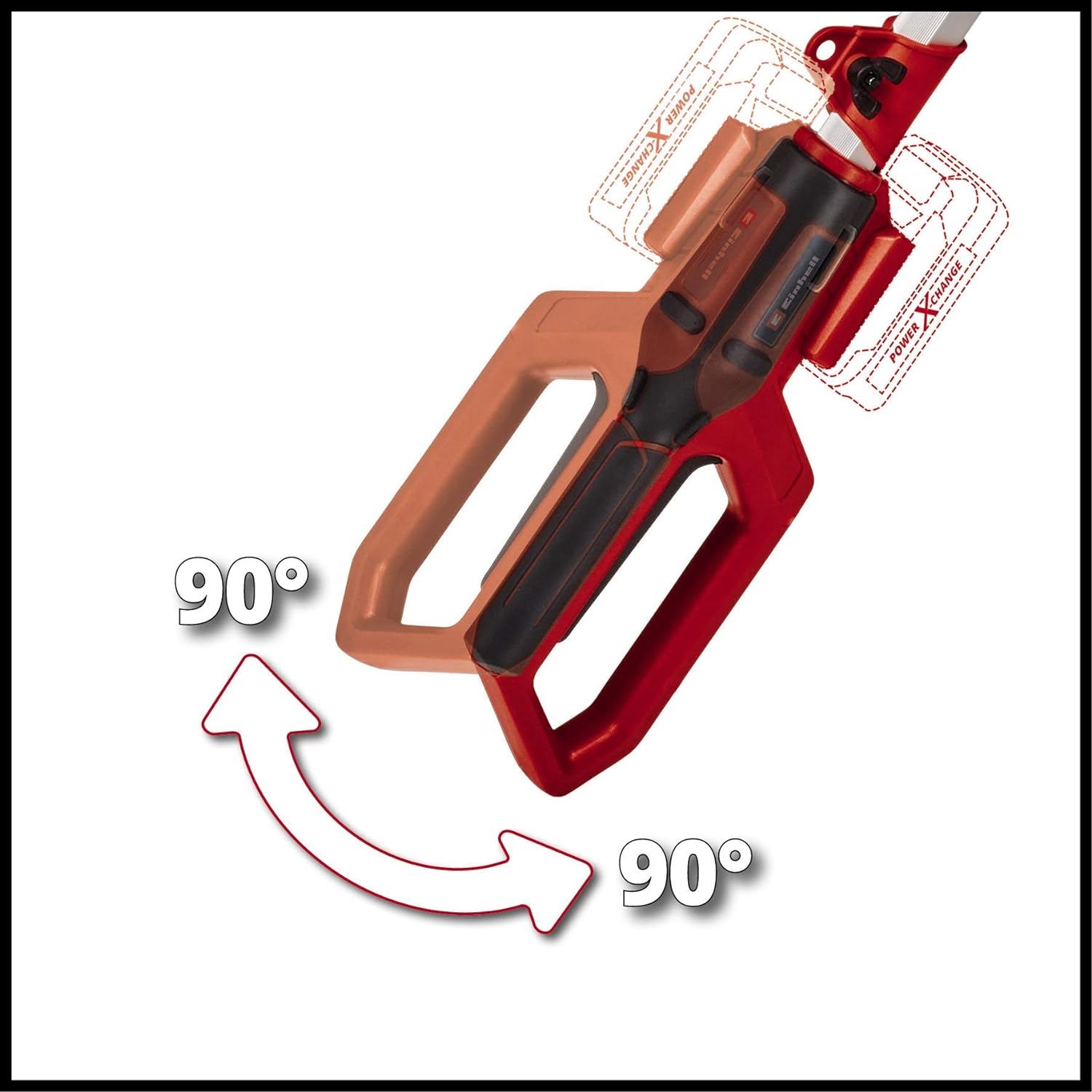 EINHELL - Tagliasiepi telescopico a batteria GC-HH 18/45 Li T-Solo