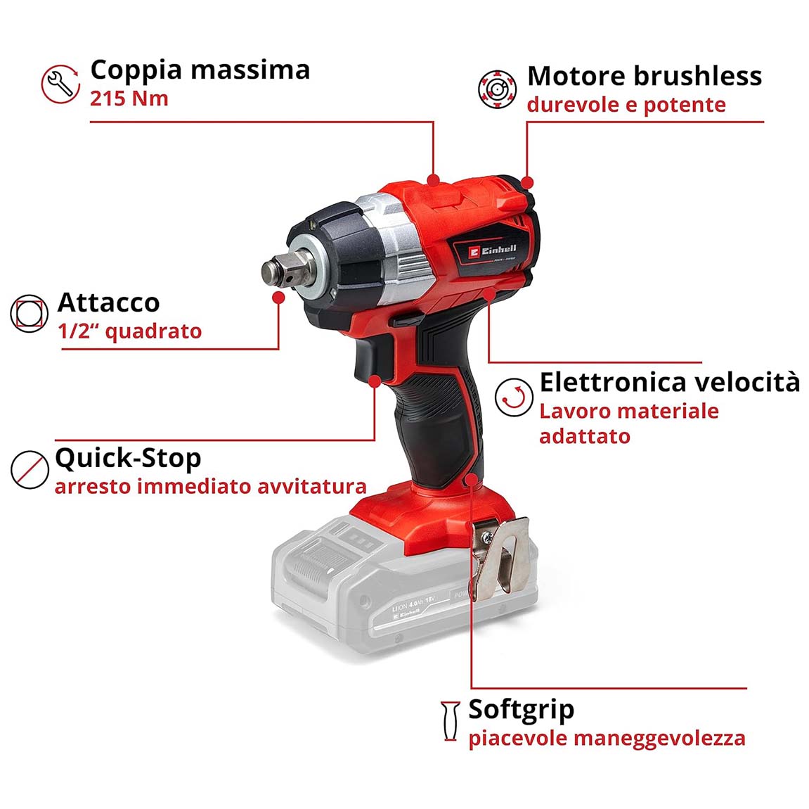 EINHELL - Avvitatore a batteria Power X-Change