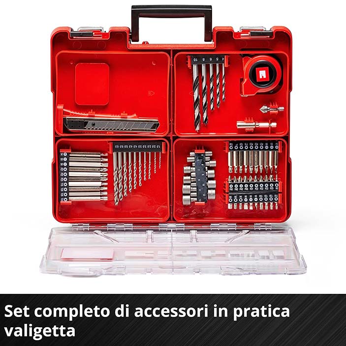 EINHELL - Trapano a batteria  TE-CD 18/40 Li (Kit +69)