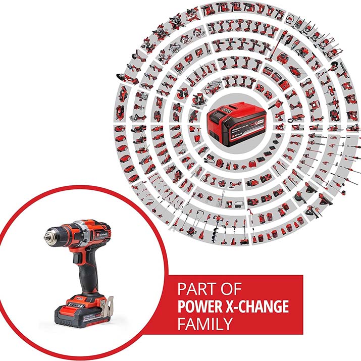 EINHELL - Trapano a batteria  TE-CD 18/40 Li (Kit +69)