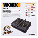 WORX - Caricatore Rapido Doppio WA3883