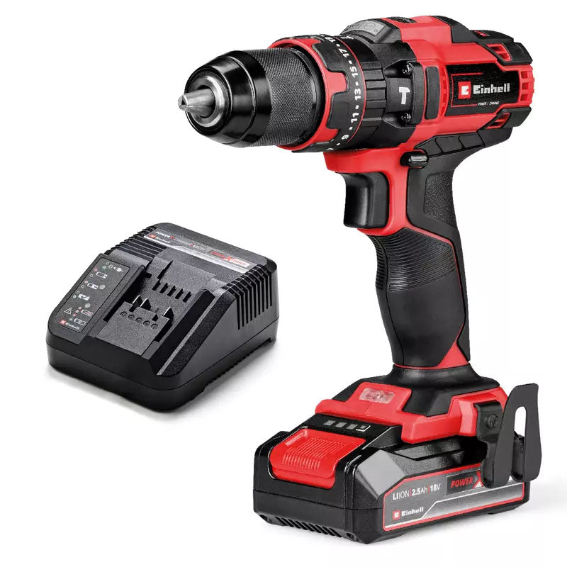 EINHELL - Avvitatore a batteria TE-CD 18/44 Li-i (1x2,5Ah)