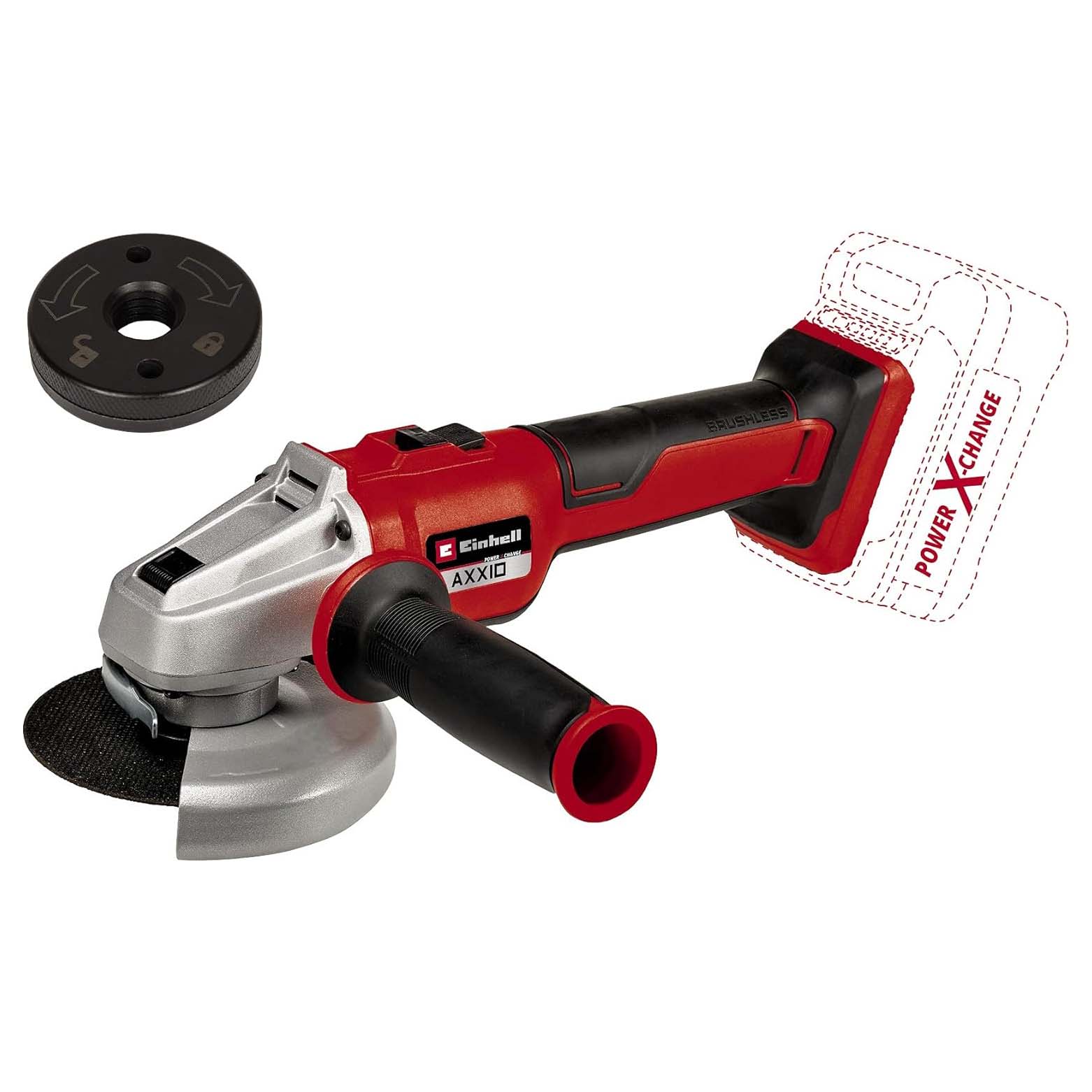 EINHELL - Smerigliatrice angolare AXXIO 18/115 Q Li-Solo