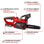 EINHELL - Elettrosega a batteria GE-LC 18/25-1 Li Kit (1x3,0Ah)