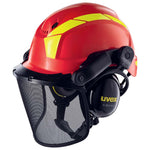 UVEX - Casco di sicurezza pheos forestale rosso