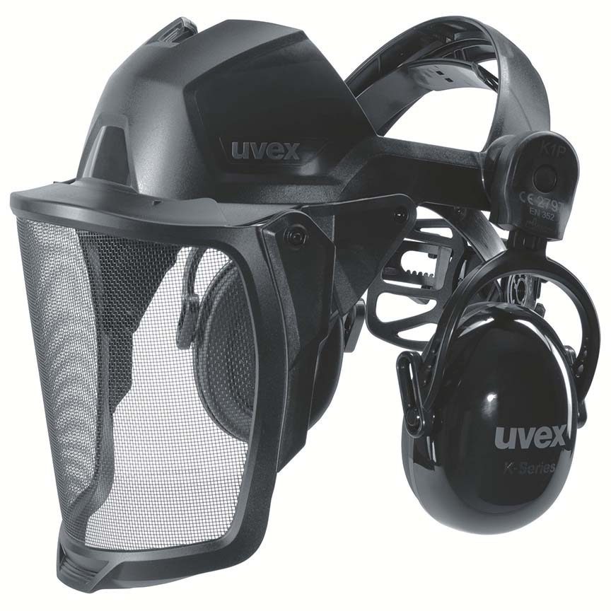UVEX - Pheos visiera in rete e paraorecchie K1P