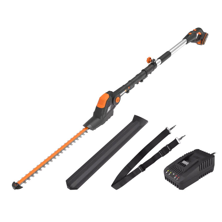 WORX - Tagliasiepi telescopico a batteria WG252E (Kit)