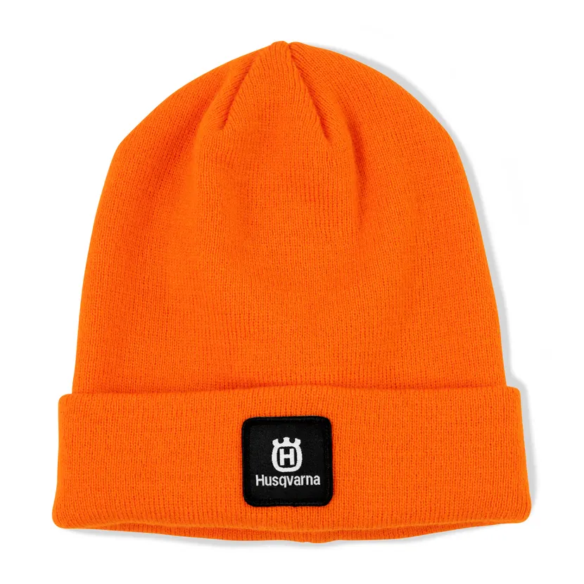 HUSQVARNA - Berretto arancione in lana merino