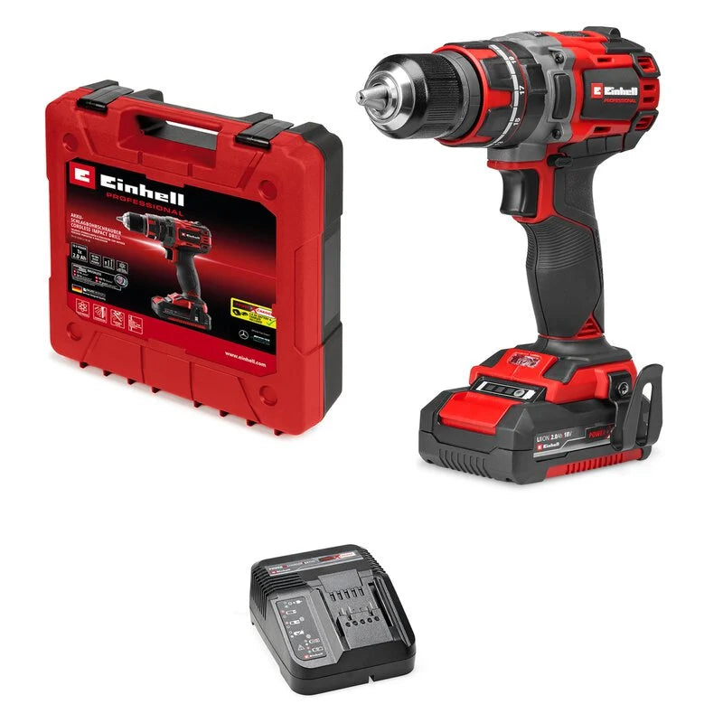 EINHELL - Trapano a  percussione a batteria  TP-CD 18/60 LI-I-BL (1X2,0AH)